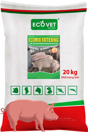 Ecomix Fattening - Vitamin and mineral supplements for fattening pigs.